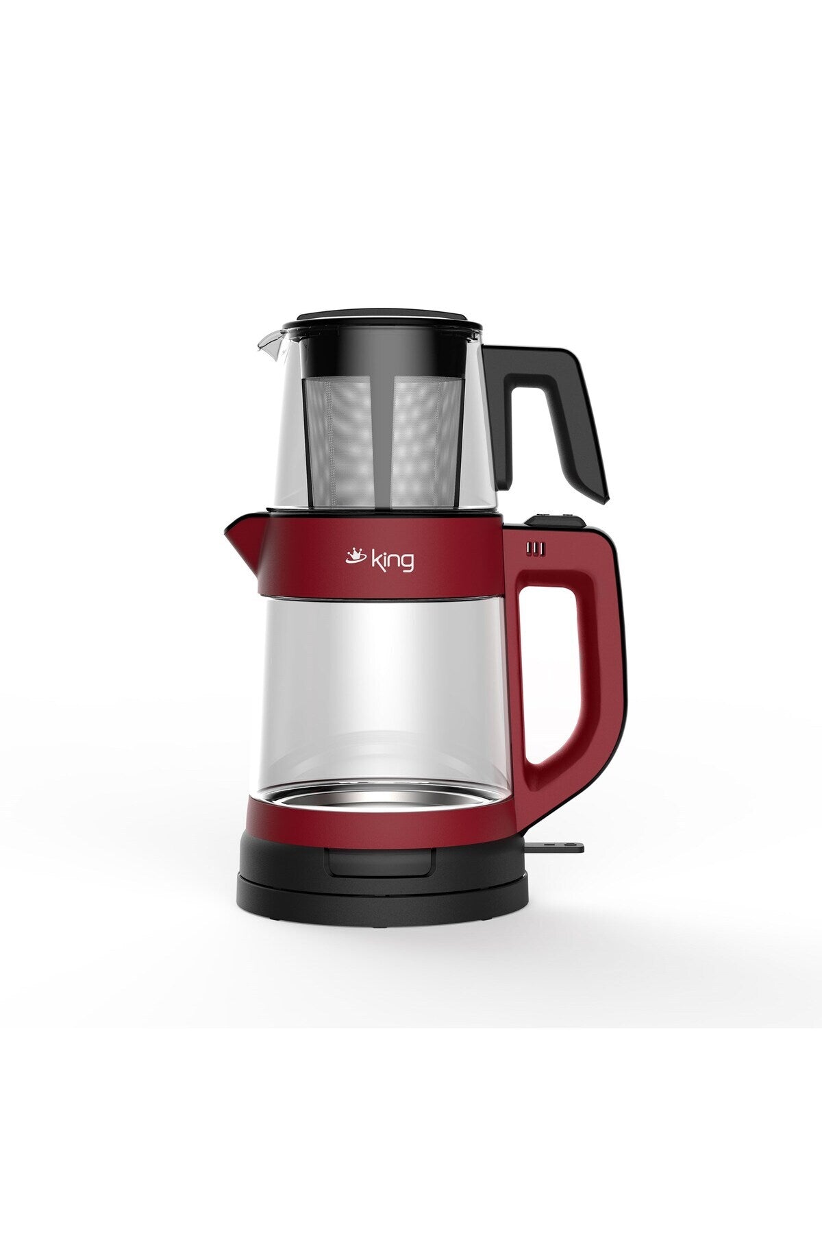 King TEA PRO KCM330 Glass Tea Maker Red - MALLTURK