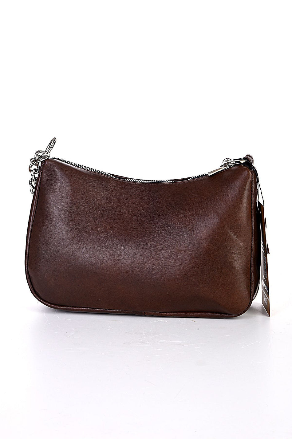Fubileather Genuine Leather Women's Coffee Baguette Bag