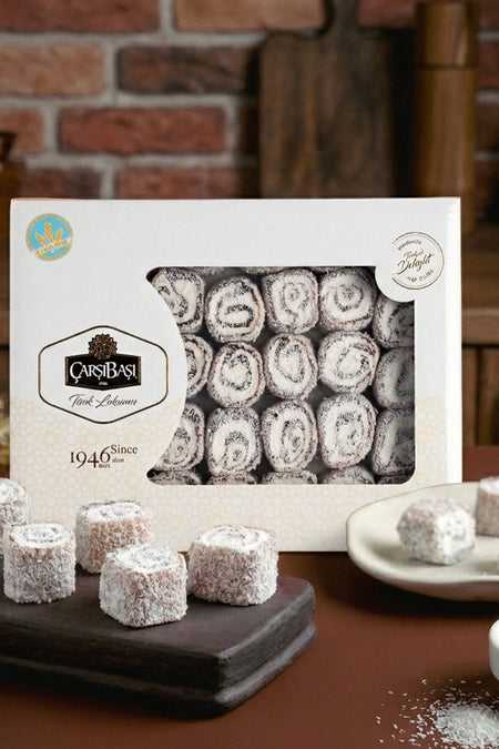carsibasi Gluten Free Cocoa Rolled Turkish Delight 900 g - MALLTURK
