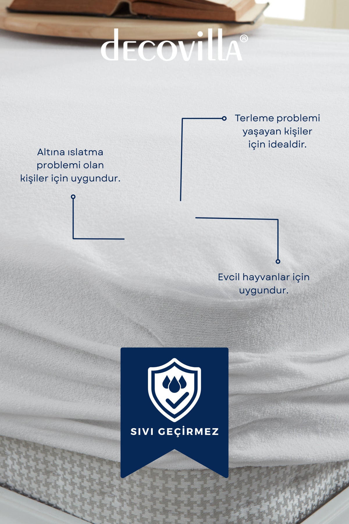 Decovilla Waterproof Cotton Fitted Baby & Kids Mattress Protector - MALLTURK