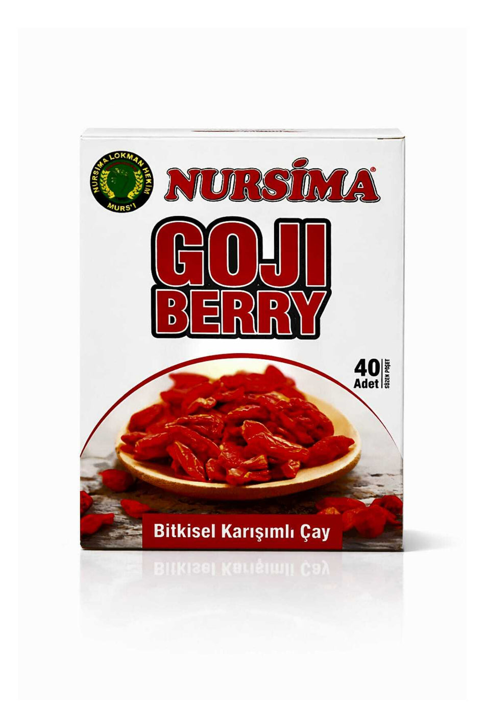 Nursima Goji Berry Herbal Blend Tea, 40 Filter Bags