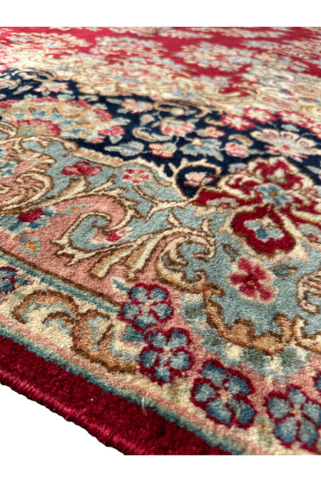 BURAK Rug Hand-Woven Large Iranian Rug 310X425 Red 13 M2 %100 Wool Living Room Rug - MALLTURK
