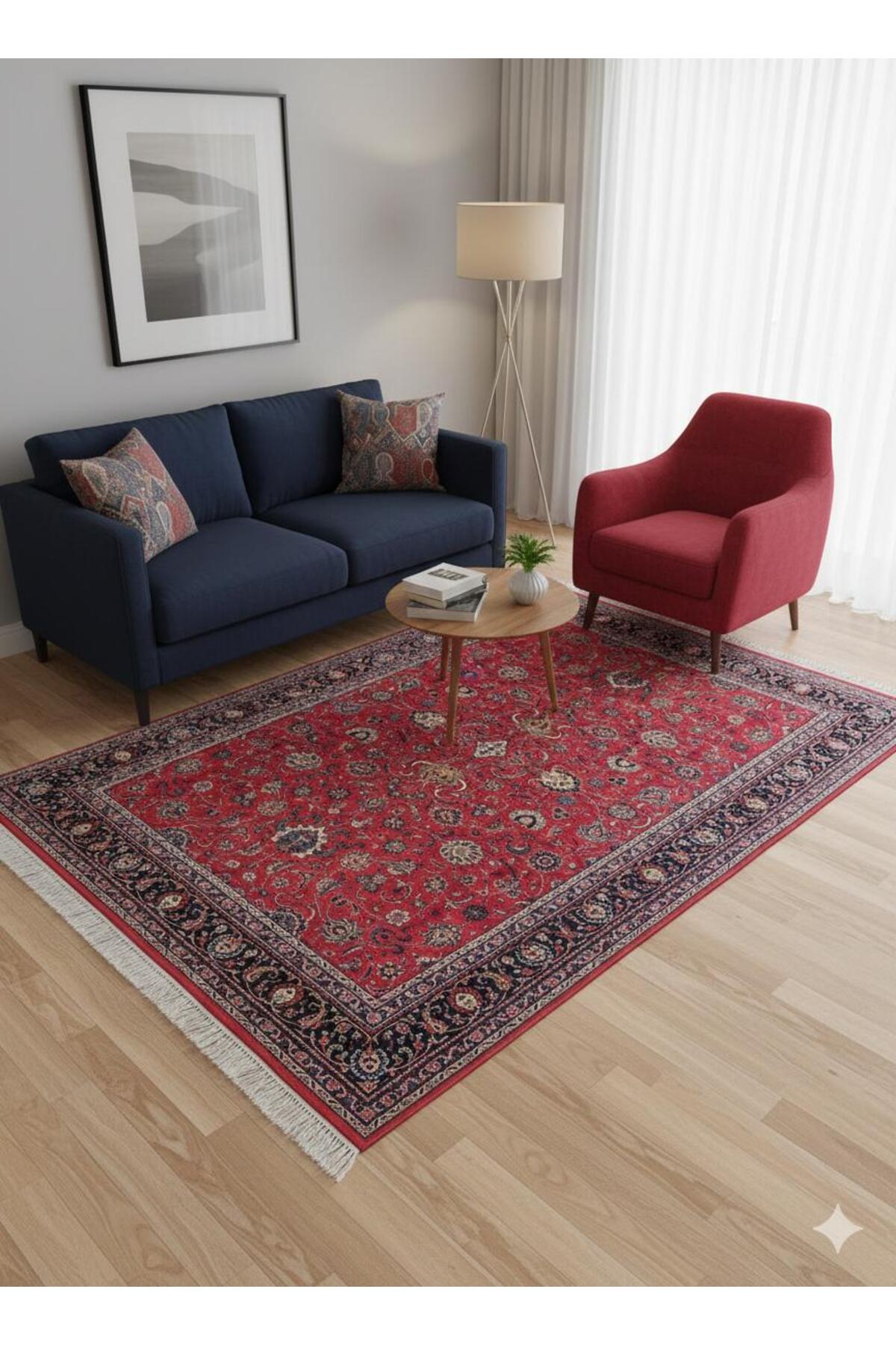RD RAMAZAN DAG Hand Rug Art Hand-Woven Iranian Isfahan Rug Premium Quality Size 280x180 - MALLTURK