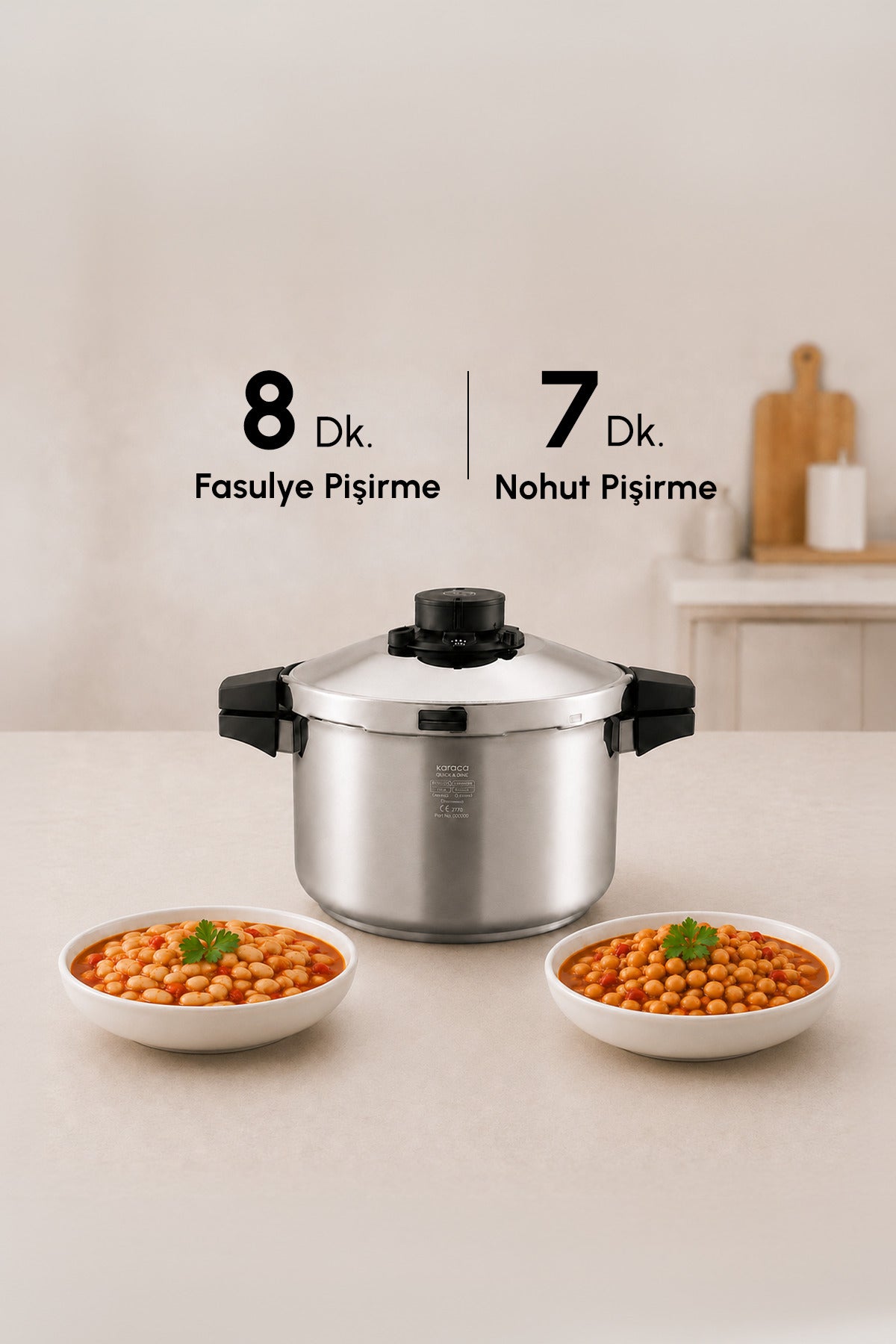 Karaca Quick And Safe induction Base Pressure Cooker 7 Liters - MALLTURK