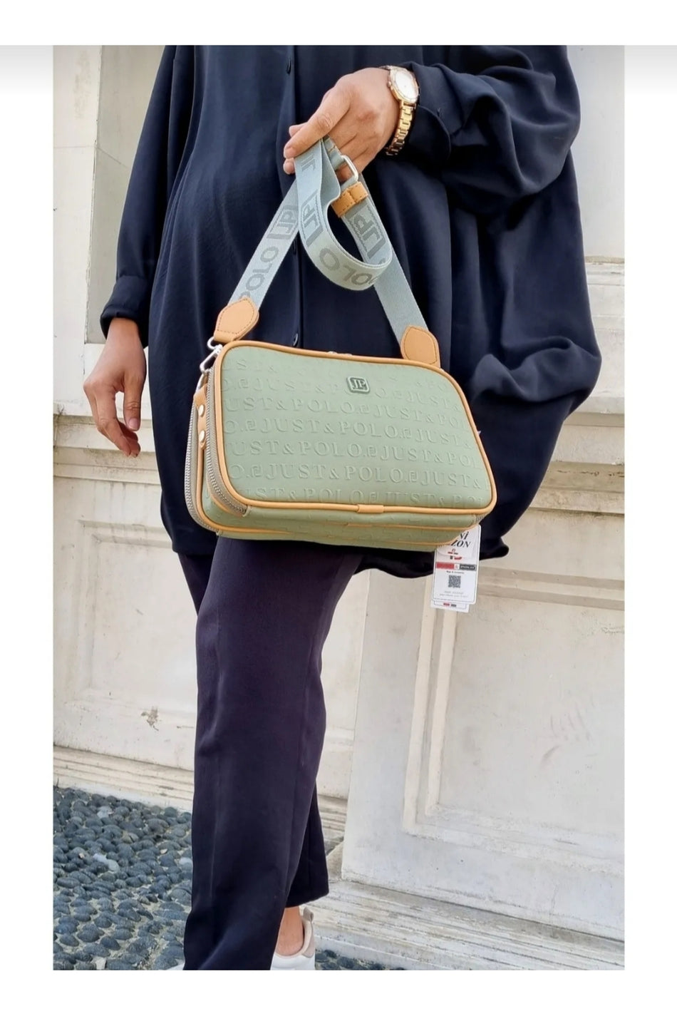 Just Polo Women's Patterned Shoulder Bag - MALLTURK