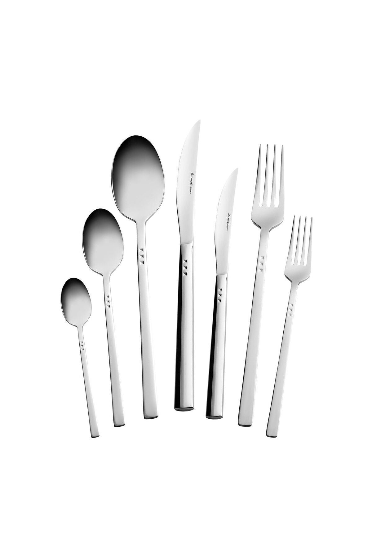 Karaca new all star 84 Piece 12 Place Setting Boxed elegance Flatware Set - MALLTURK