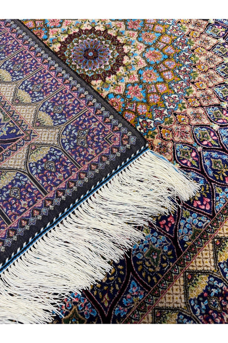 Afgan Rug Iranian Silk Fine Craftsmanship 1600 Reed Elegant Design - MALLTURK