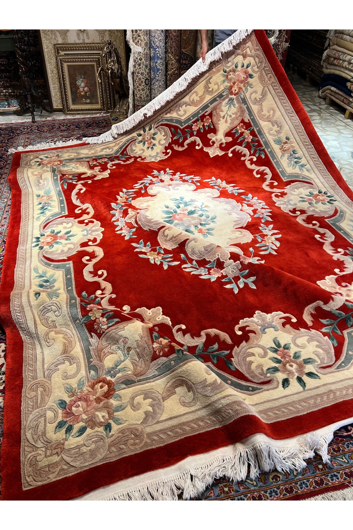 RD RAMAZAN DAG Hand Rug Art Hand-Woven Embossed Chinese Rug Premium Quality Size 310x246