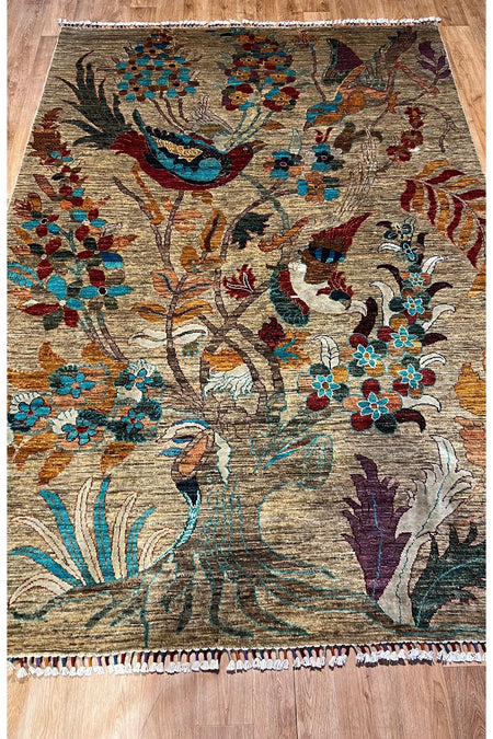 Turkmen Rug Hand-Woven Afghan Rug
