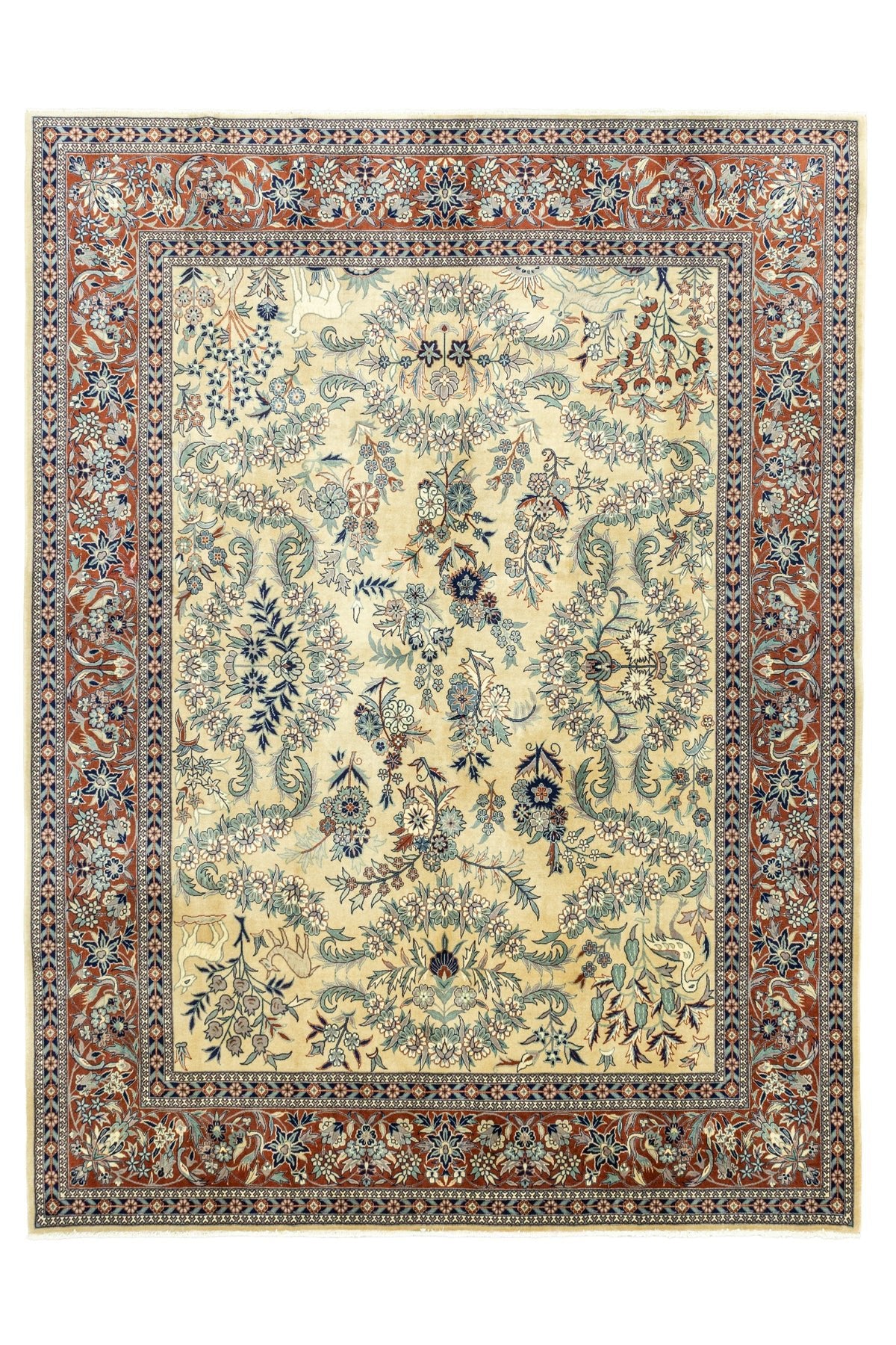Soho Antiq Alvand Cicekli Hand-Woven Iranian Rug 202x251 cm - MALLTURK