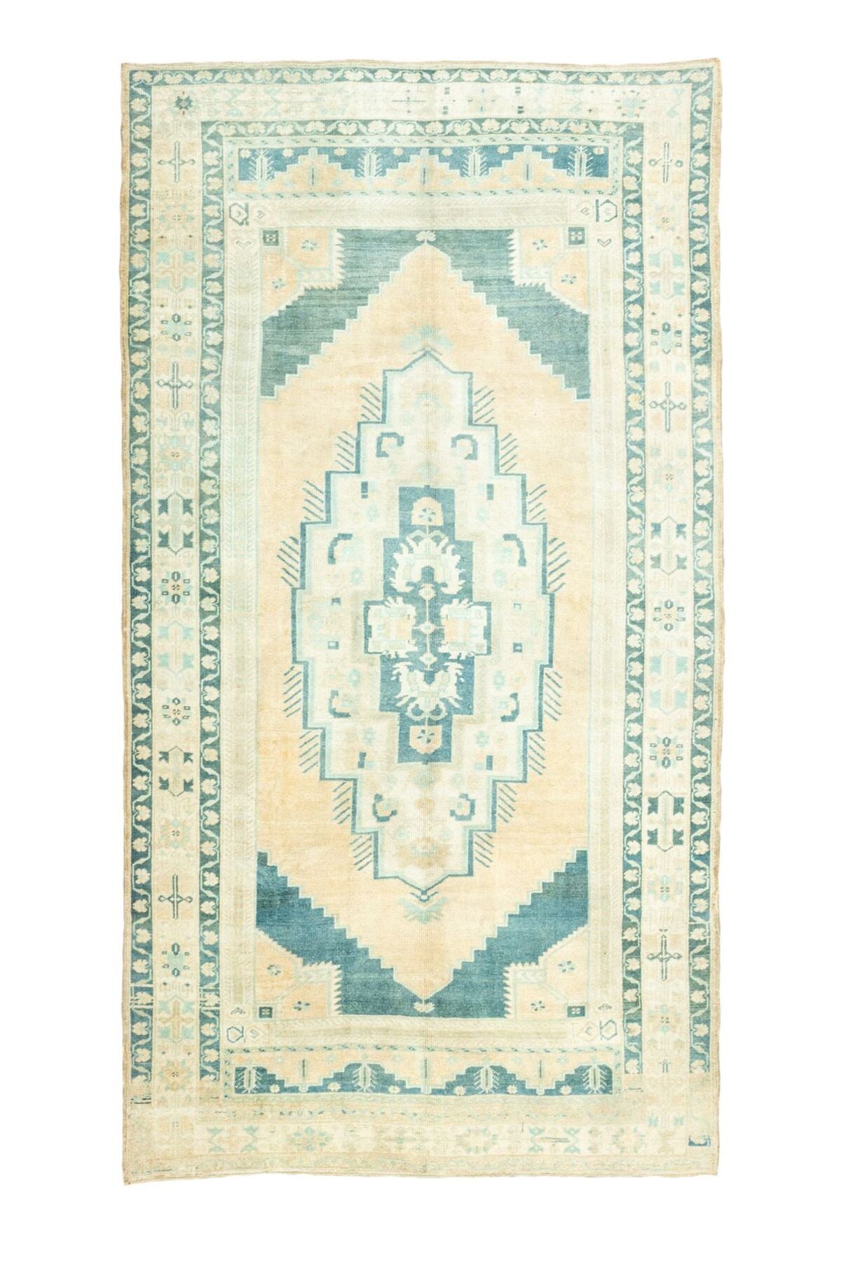 Soho Antiq Servi Ethnic Pattern Hand-Woven Wool Rug 178x337 cm - MALLTURK