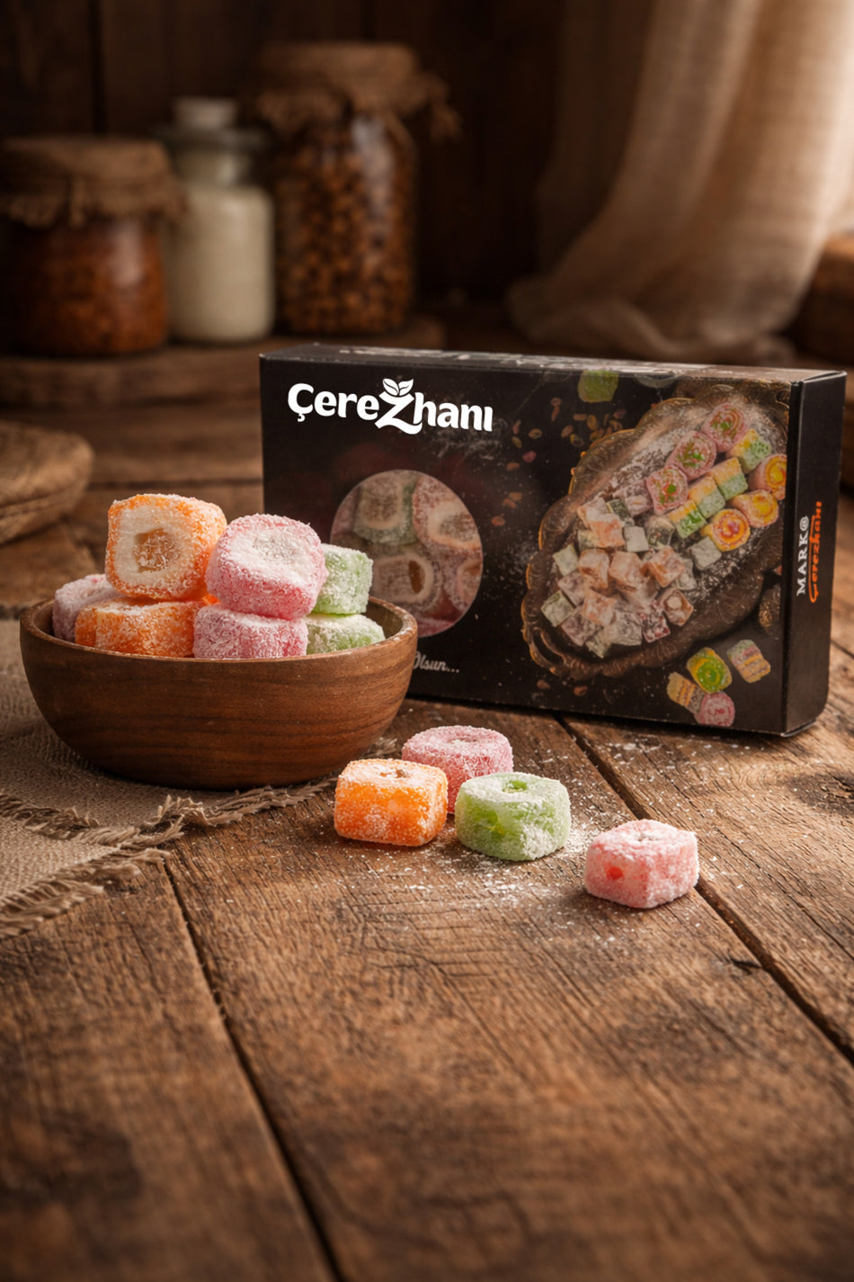 Cerezhani Sultan Style Fruit Flavored Turkish Delight 500 g - MALLTURK