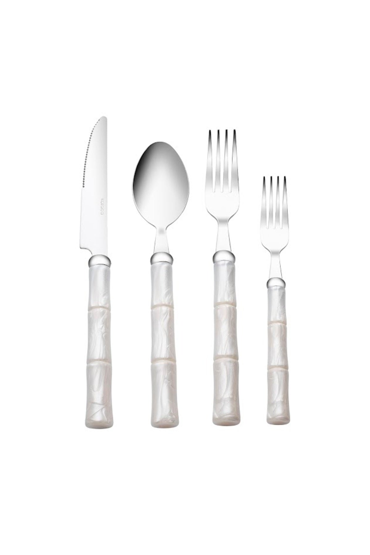 Karaca ember 6 Place Setting 24 Piece Flatware Set krem - MALLTURK