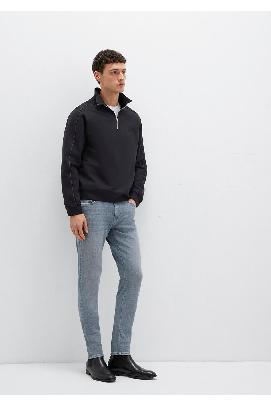 Mavi James Lux Black Grey Smoke Jeans Trousers 0042489350 - MALLTURK