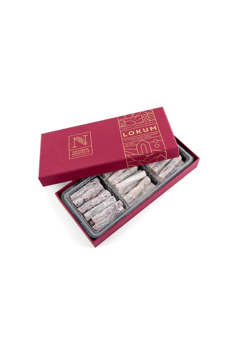 NATURCA anatolia naturca Turkish Delight mix 250g Pomegranate Flavored karadut vanilya - MALLTURK