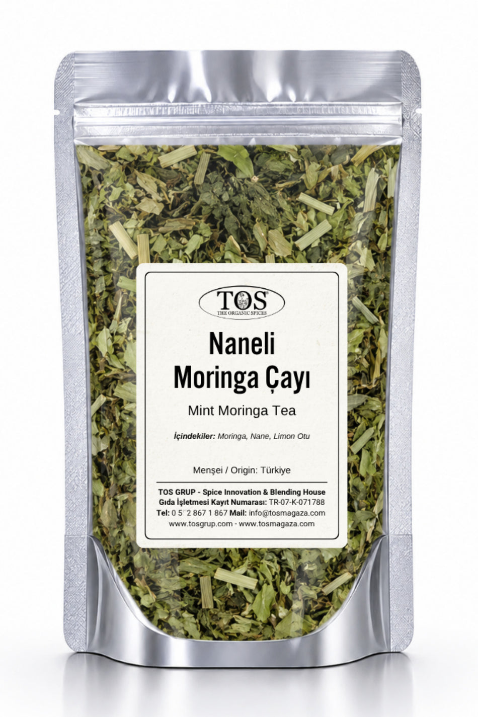 TOS شاي النعناع والمورينغا العضوي من ذا أورغانيك سبايسز 40 غرام (جودة أولى) شاي النعناع والمورينغا