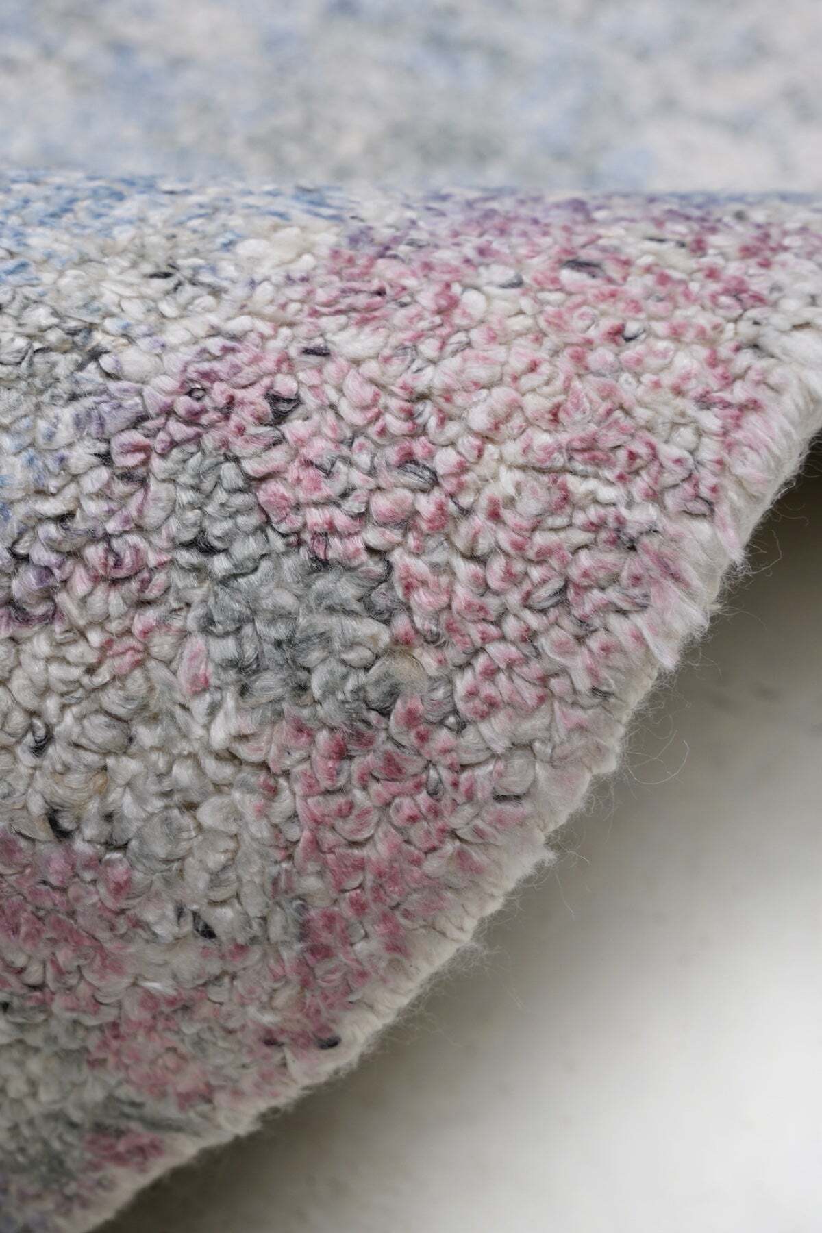 Naar Hali Erase KC 133 Multicolored Modern Handwoven Bamboo Living Room Rug - MALLTURK