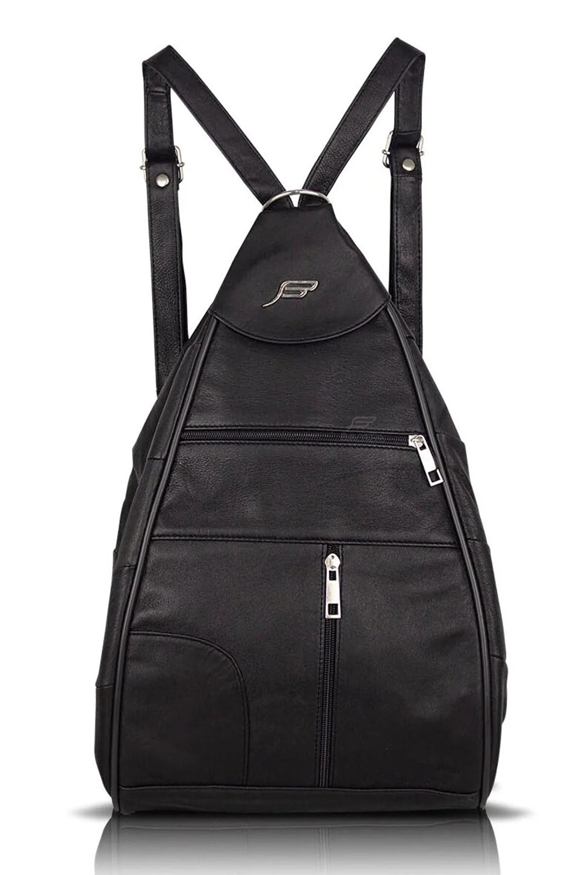 Fubileather Genuine Leather Mochila Backpack, Shoulder Bag