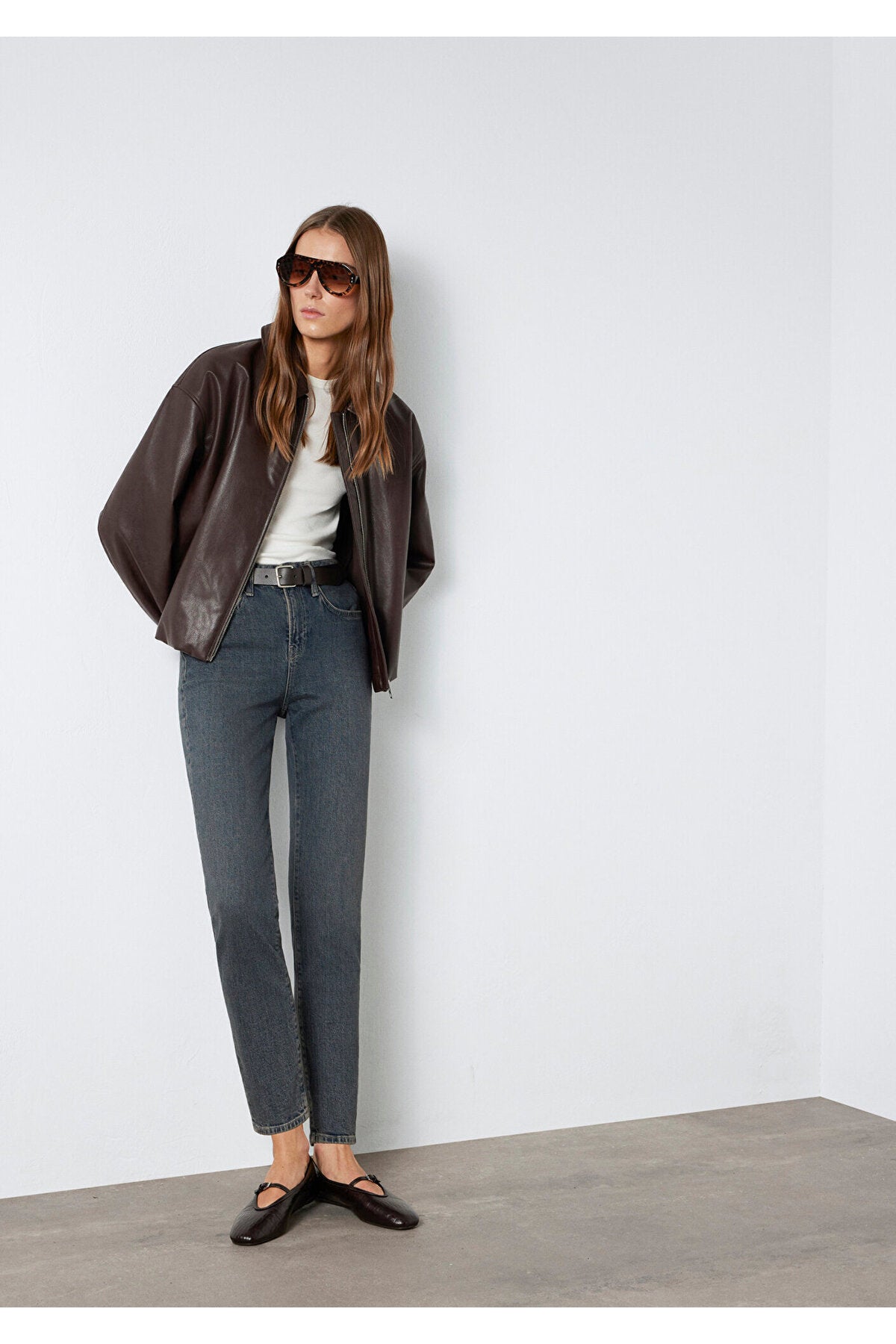 Cindy Premium Mavi Dark Jeans 100277-89936 - MALLTURK