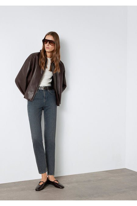 Cindy Premium Mavi Dark Jeans 100277-89936 - MALLTURK