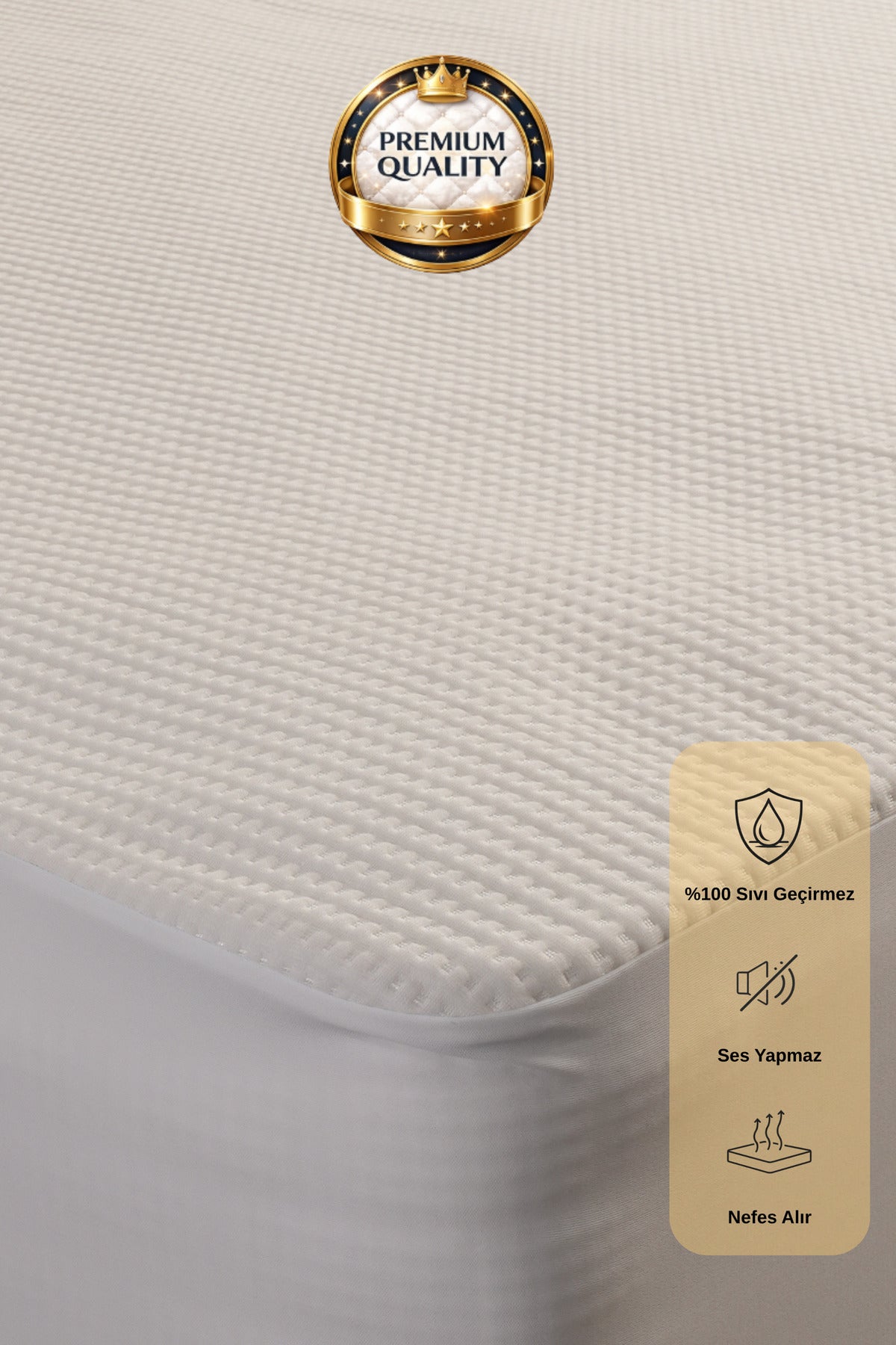 Elzenor Prestige Waterproof Bamboo Fitted Mattress Protector - MALLTURK