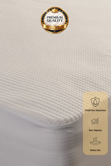 Elzenor Prestige Waterproof Bamboo Fitted Mattress Protector - MALLTURK