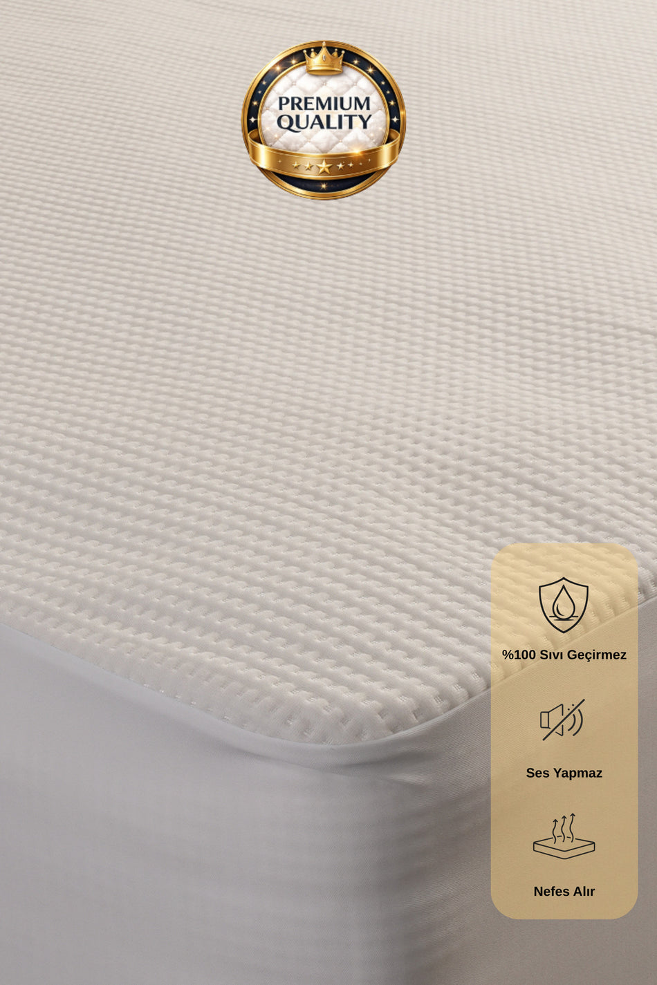 Elzenor Prestige Waterproof Bamboo Fitted Mattress Protector - MALLTURK