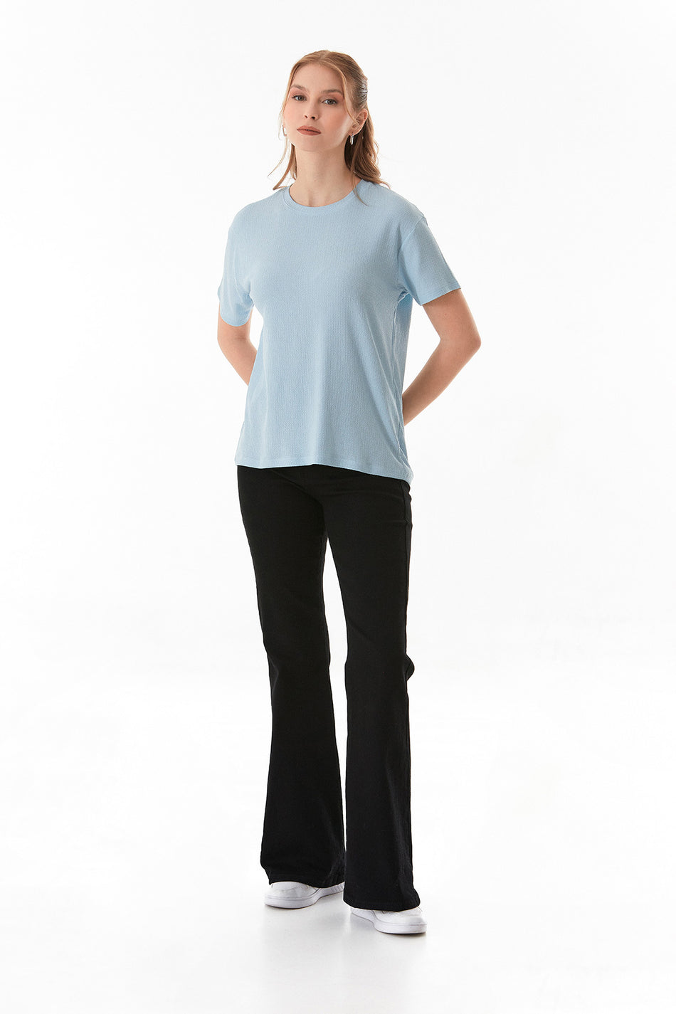 Basic Wrapped Fabric T-Shirt