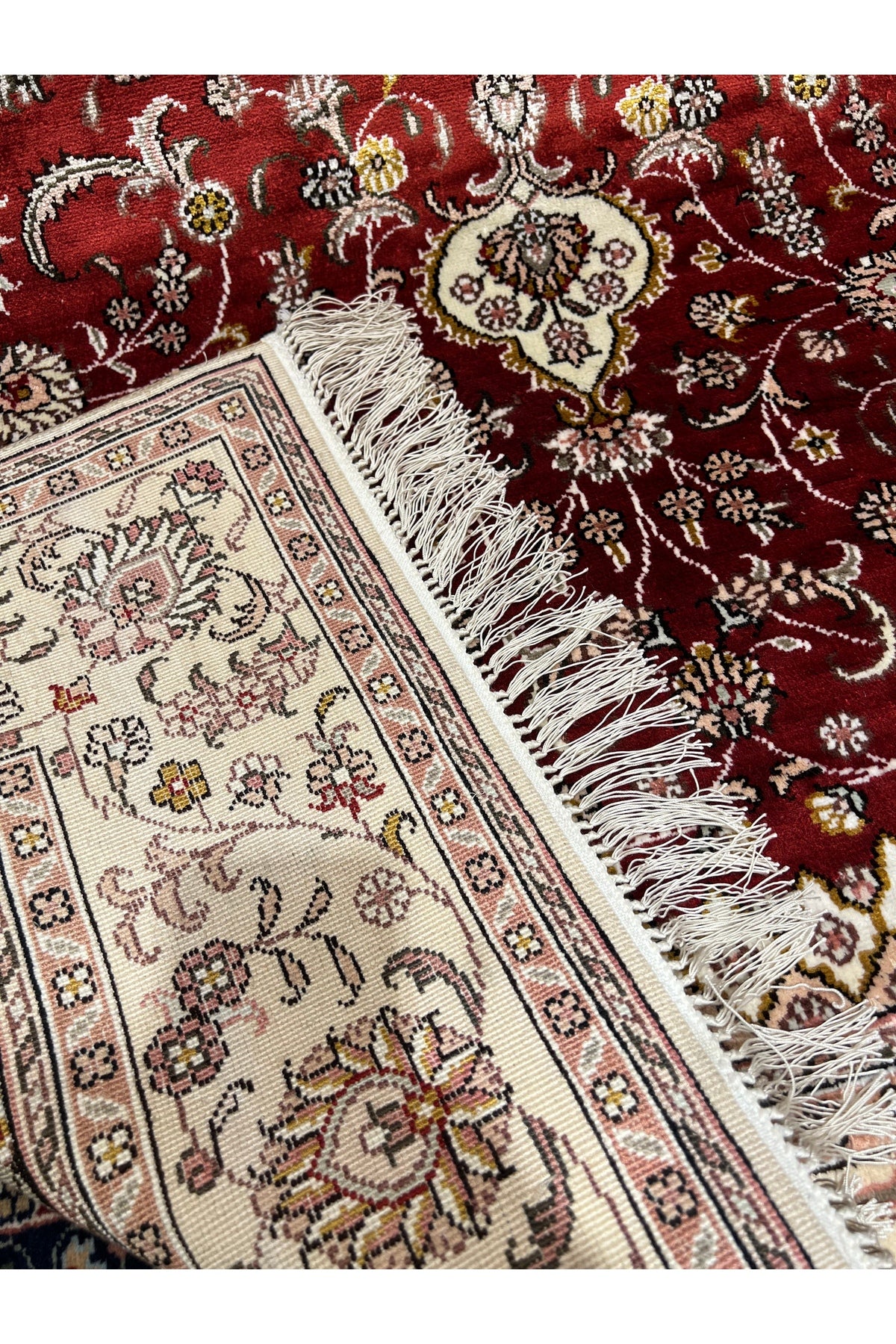 RD RAMAZAN DAG Hand Rug Art Hand-Woven Chinese Silk Rug 1.90x120