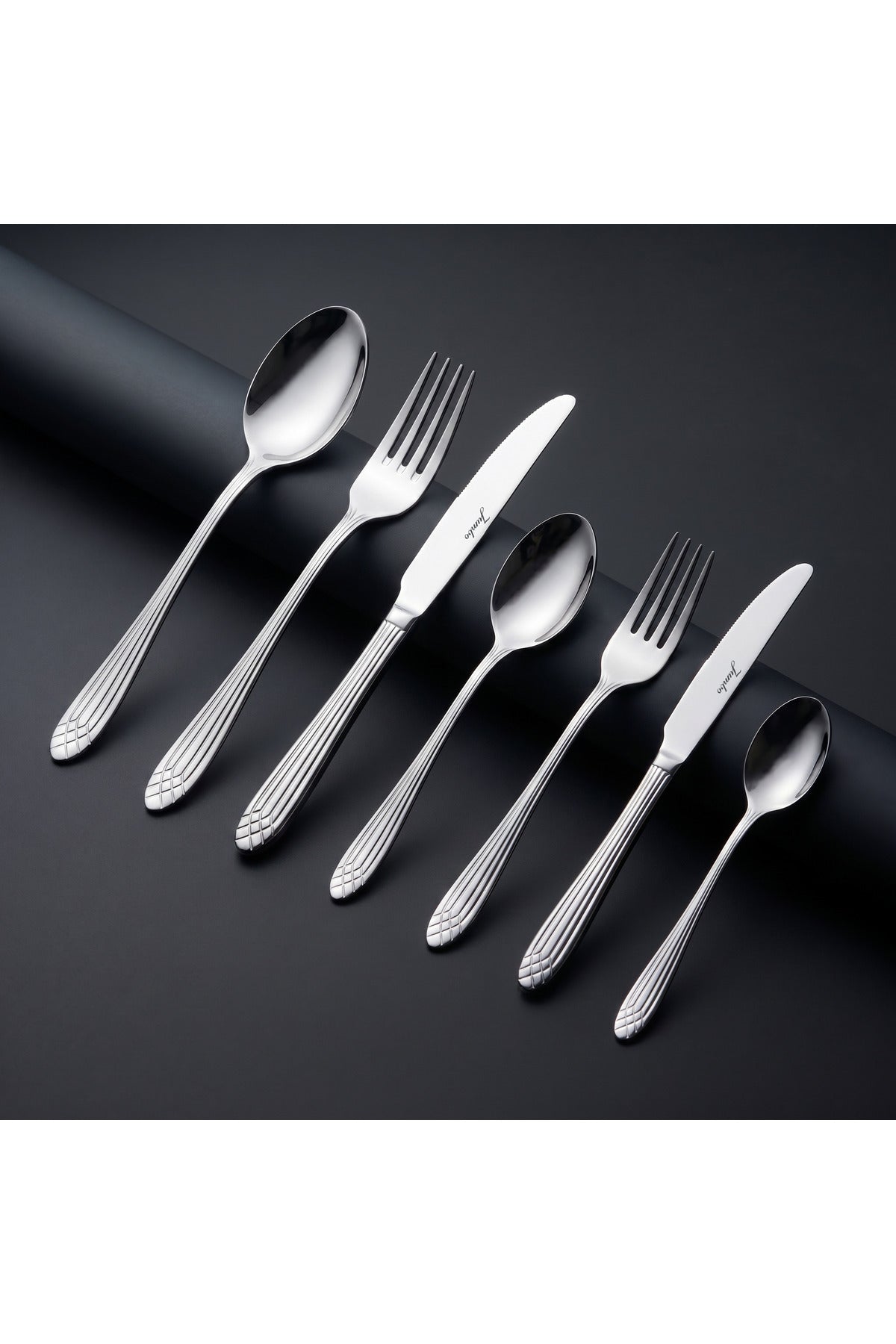Jumbo 4100 84 Piece 12 Place Setting Flatware Set - MALLTURK
