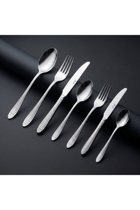 Jumbo 4100 84 Piece 12 Place Setting Flatware Set - MALLTURK