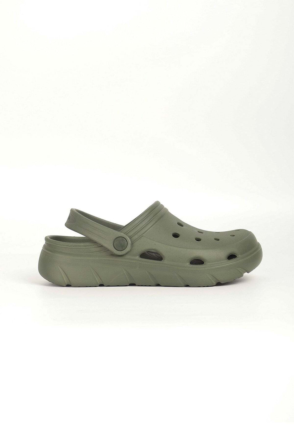 Hasema Women's Khaki Eva Beach Slippers with Strap Detail 23704