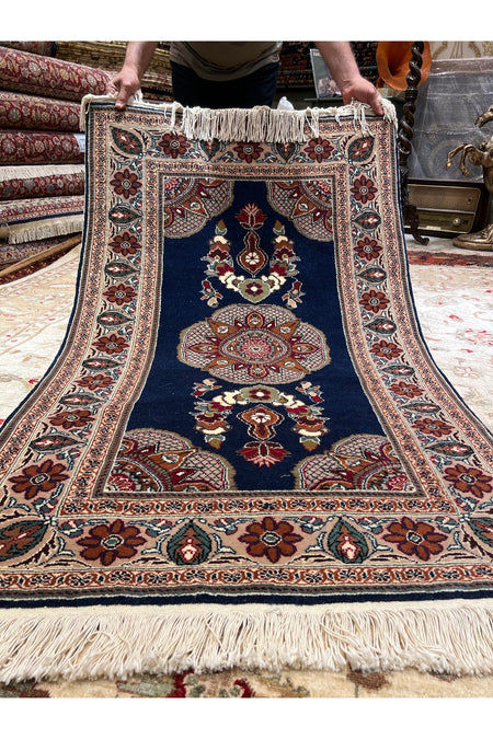RD RAMAZAN DAG Hand Rug Art Hand-Woven Kayseri hacilar Weave Premium Quality Cotton Base Wool Weave Natural Dye Size 150x90 - MALLTURK