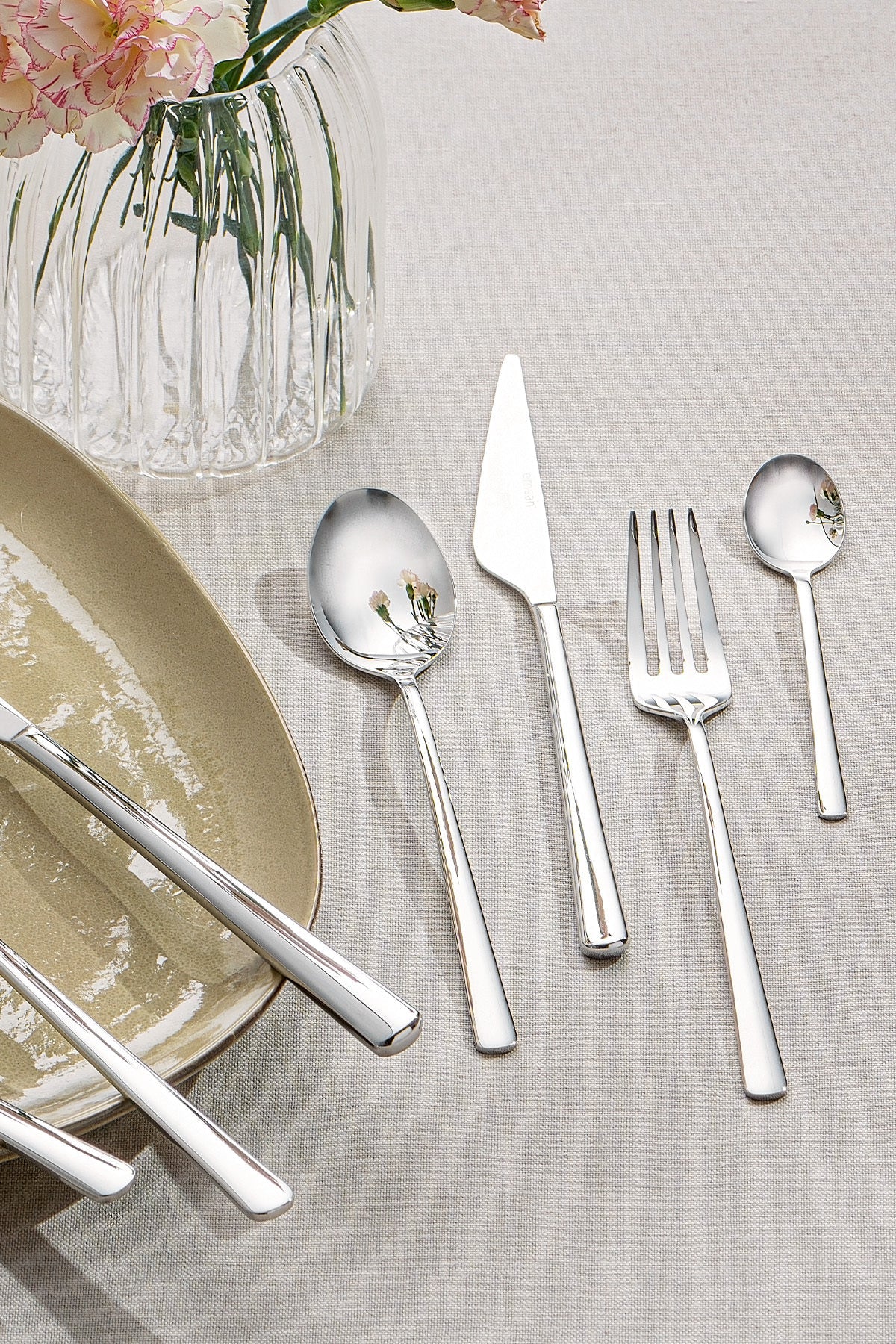 Emsan ladin 84 Piece 12 Place Setting Flatware Set Boxed - MALLTURK