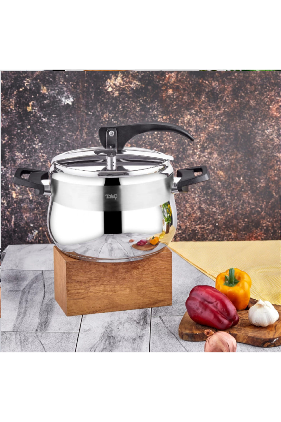 Tac Bengu Pro Pressure Cooker Black 8 Lt - MALLTURK