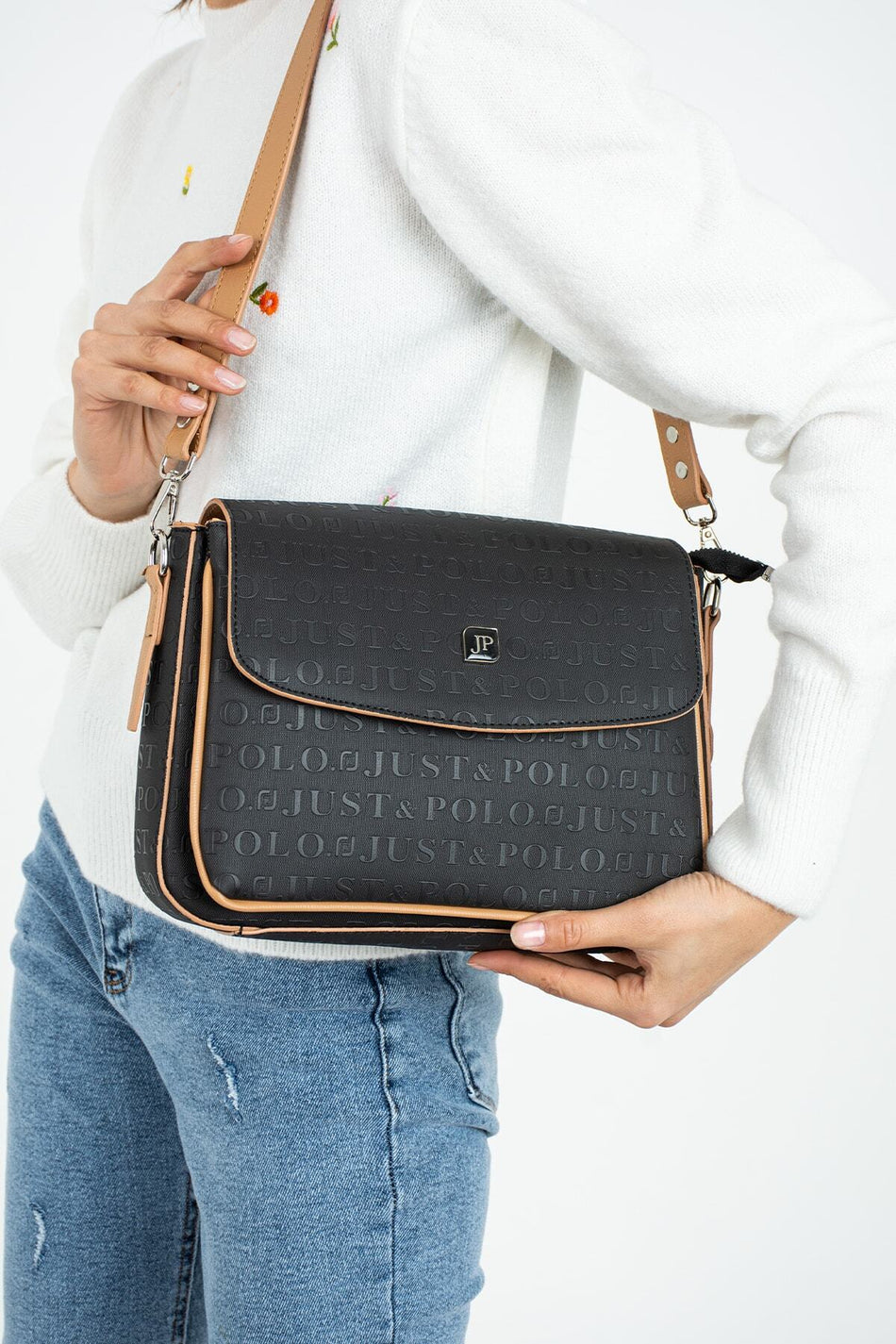 Just Polo New Season Women's Bag JPM4063 Black/Taba