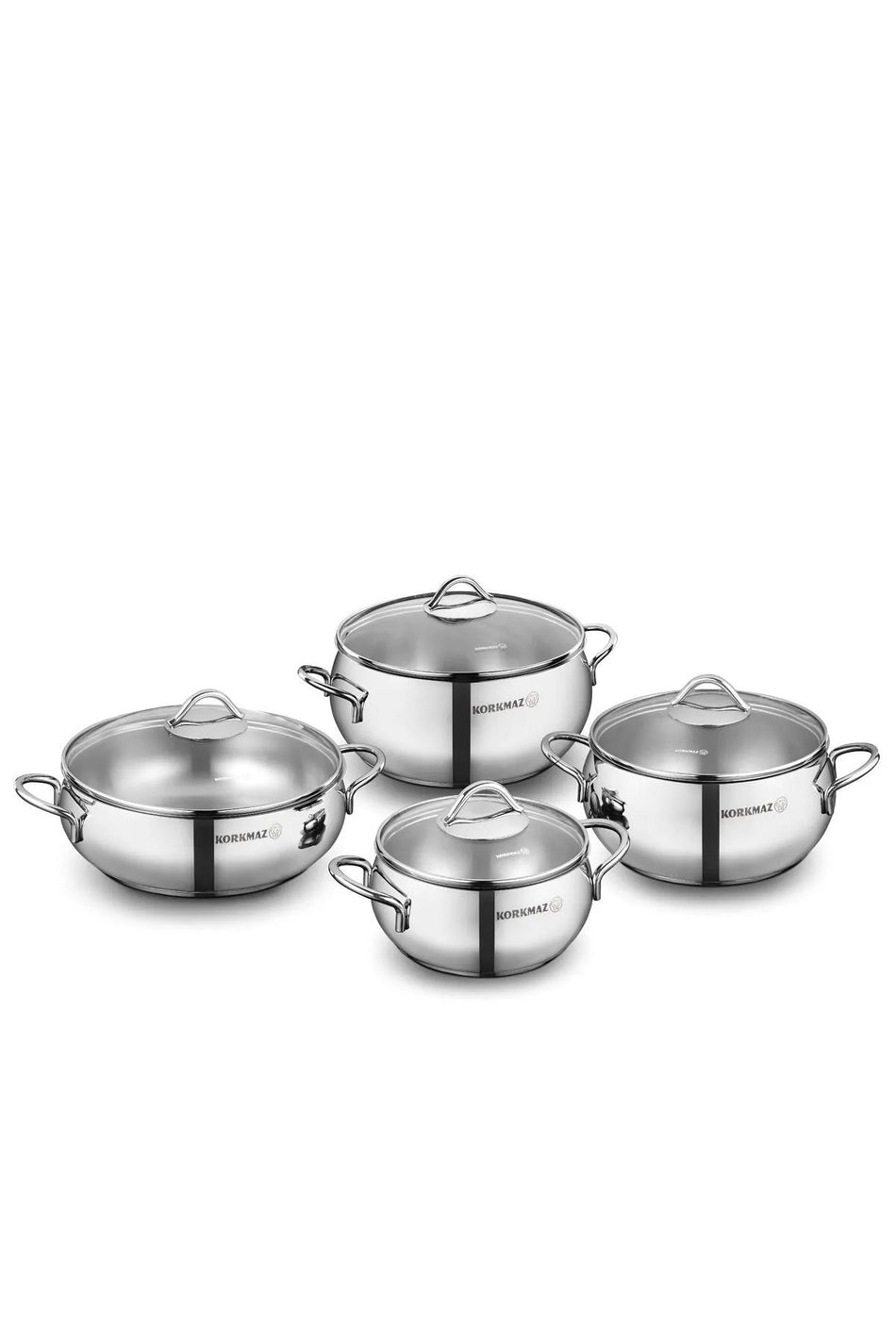 KORKMAZ Tombik 8 Piece Cookware Set