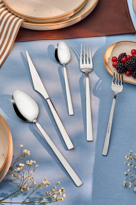 Emsan paradiso platin 12 Place Setting 60 Piece Flatware Set Boxed - MALLTURK
