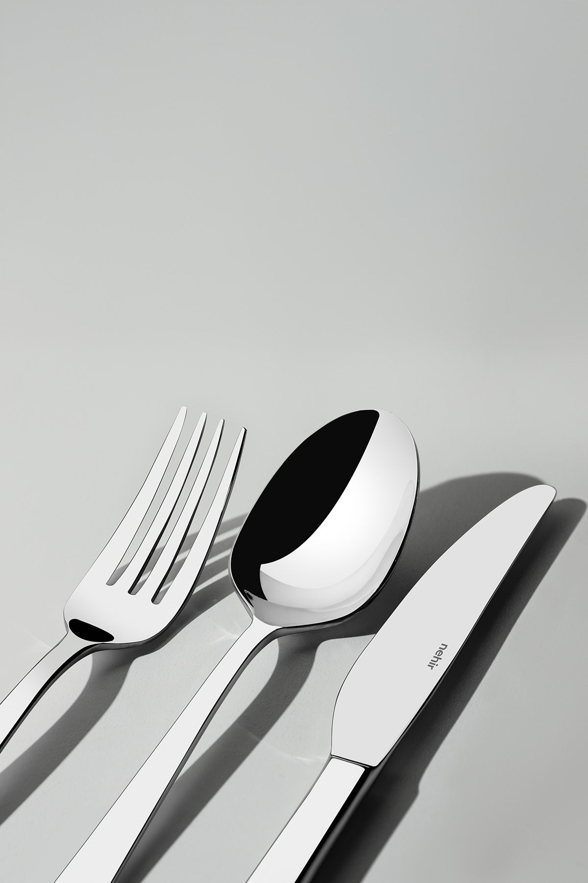 Nehir deniz Plain 12 Place Setting 84 Piece Boxed Flatware Set - MALLTURK
