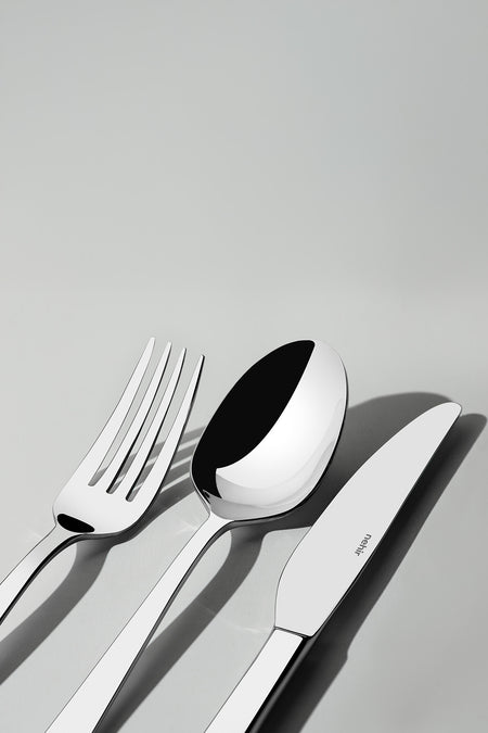 Nehir deniz Plain 12 Place Setting 84 Piece Boxed Flatware Set - MALLTURK