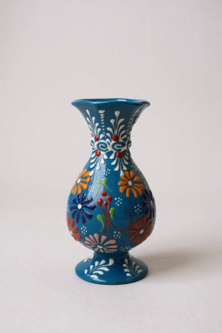 STORESZA Handmade Lace Work 15cm Hyacinth Ceramic Vase - MALLTURK