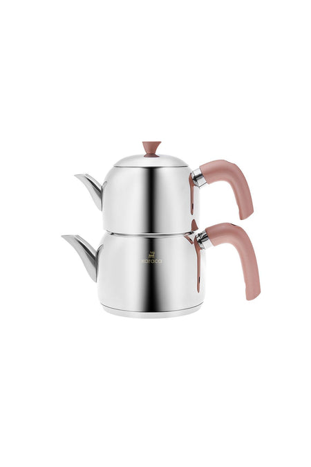 Karaca Alder induction Base Midi Teapot Set Rose - MALLTURK