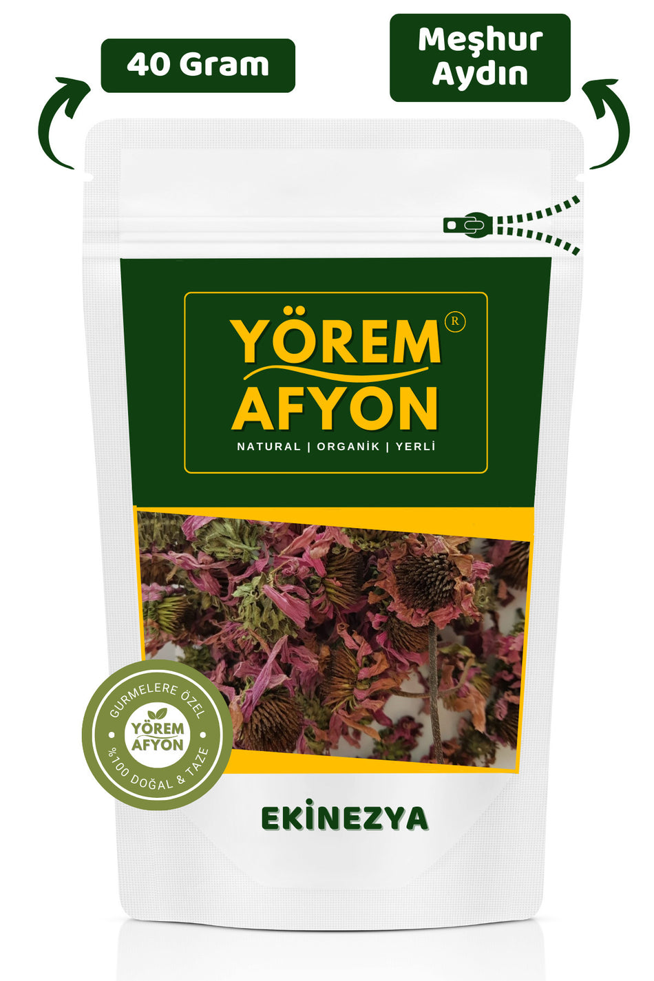 Gulcehre Yorem Afyon Famous Aydin Sun-Dried and Sifted Echinacea | 40gr. - MALLTURK