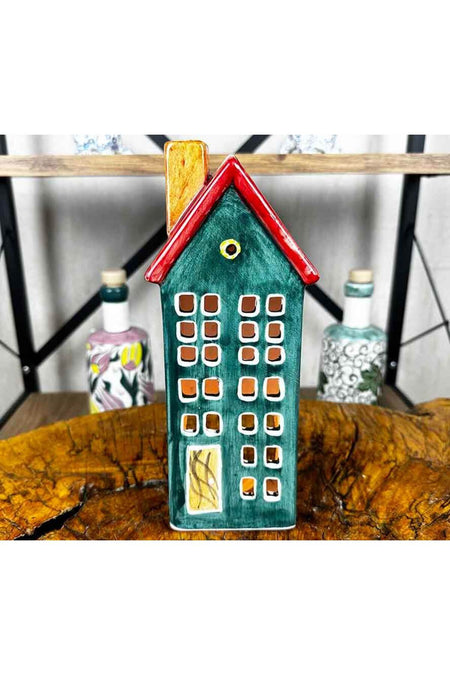 Cini Evi Iznik Green House Candle Holder - MALLTURK