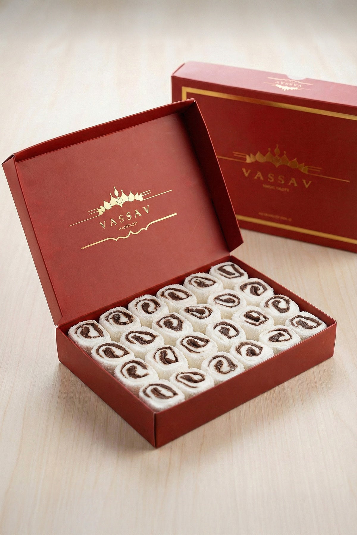 Vassav Chocolate Sultan Style Turkish Delight 500gr - MALLTURK
