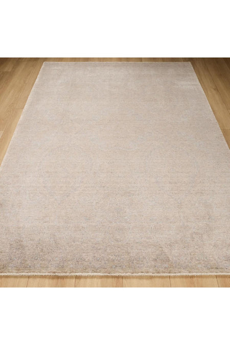 Eko Hali Taftan Vintage Pattern Machine Woven Carpet - Taftan TF 03 Beige - MALLTURK