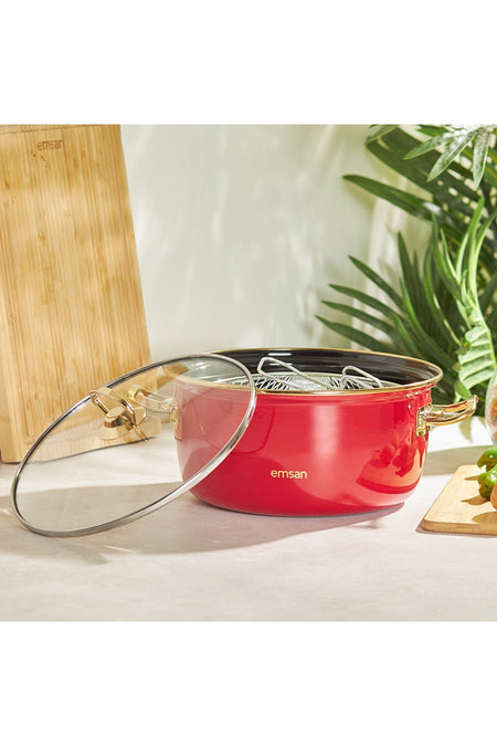 Emsan Retro Enamel Frying Pot