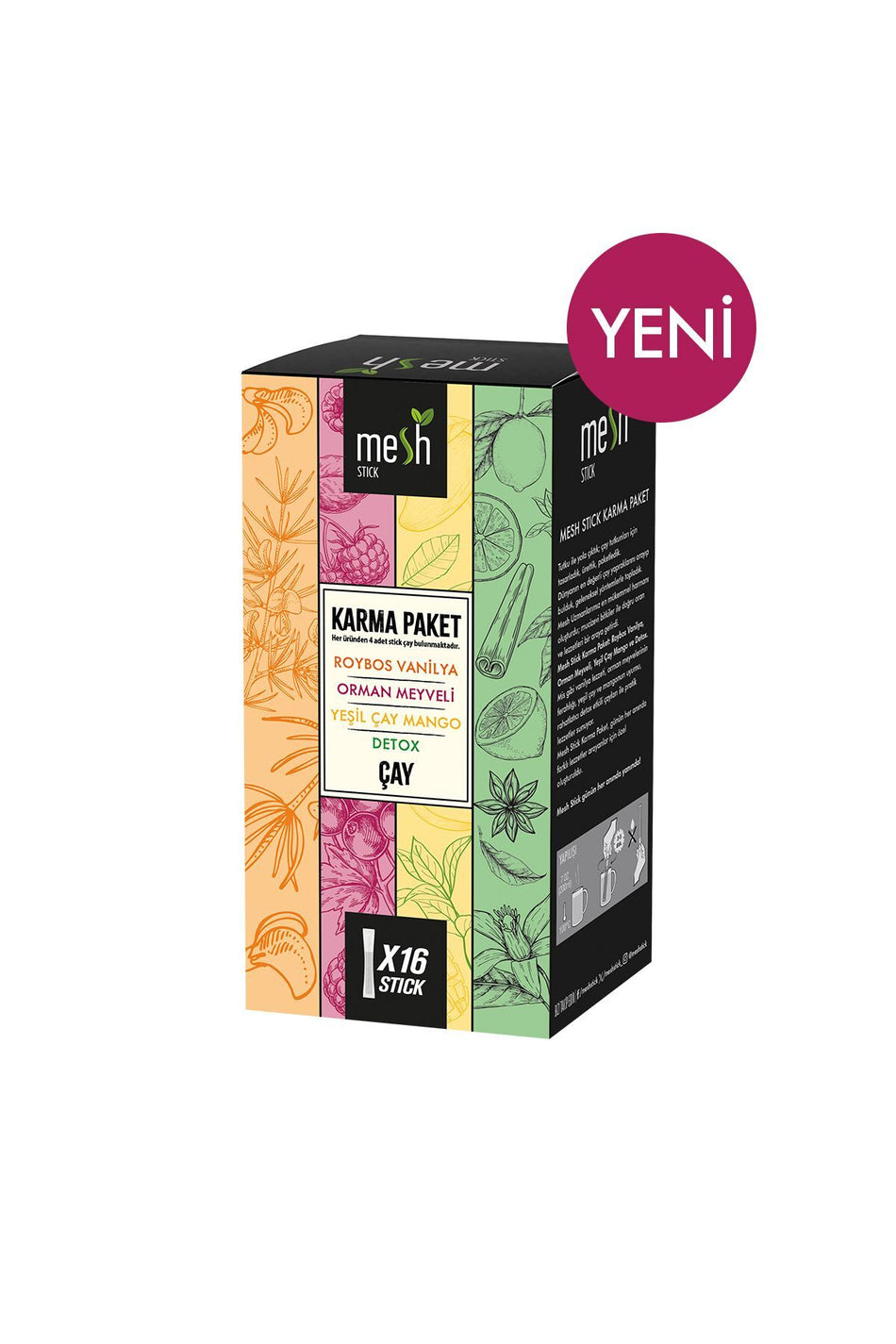 Mesh Stick 16-Pack Mixed Herbal Tea