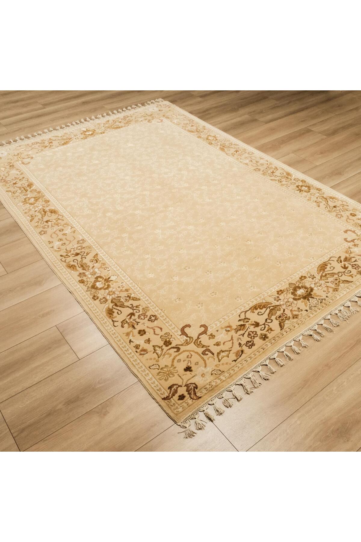 Halicizade Sultan Serisi Cicek Pattern Hand-Woven Rug - MALLTURK