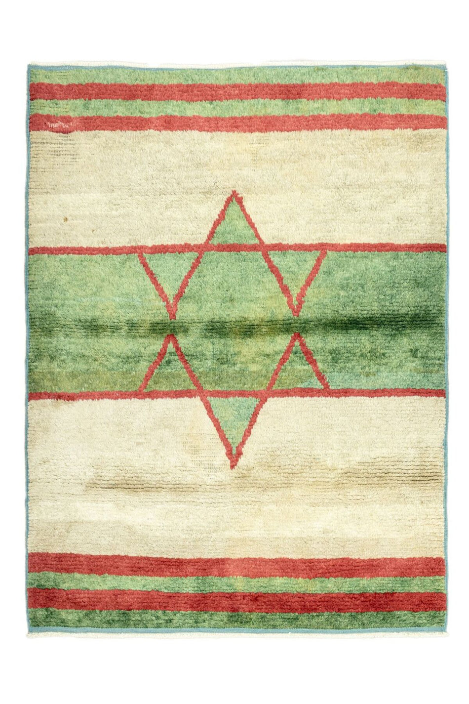 Soho Antiq Ulucak Star Patterned Tulle Rug 153x185 cm - MALLTURK